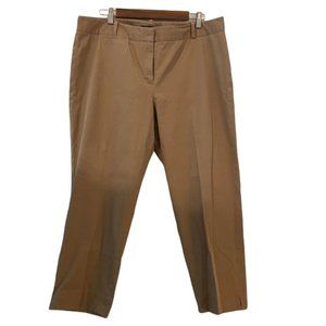 Talbots tan khaki pants cropped size 16